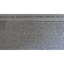 Arrêté du conseil d'Etat du Roy établi à Strasbourg le 1er octobre 1716 relatif à une demande de décharge de cinq corvées annuelles pour les habitats et communautés de Ferrette, Belfort, Altkirch, Tanne & Isenheim en Haute Alsace | France. Conseil d'Etat  (13..-1791)