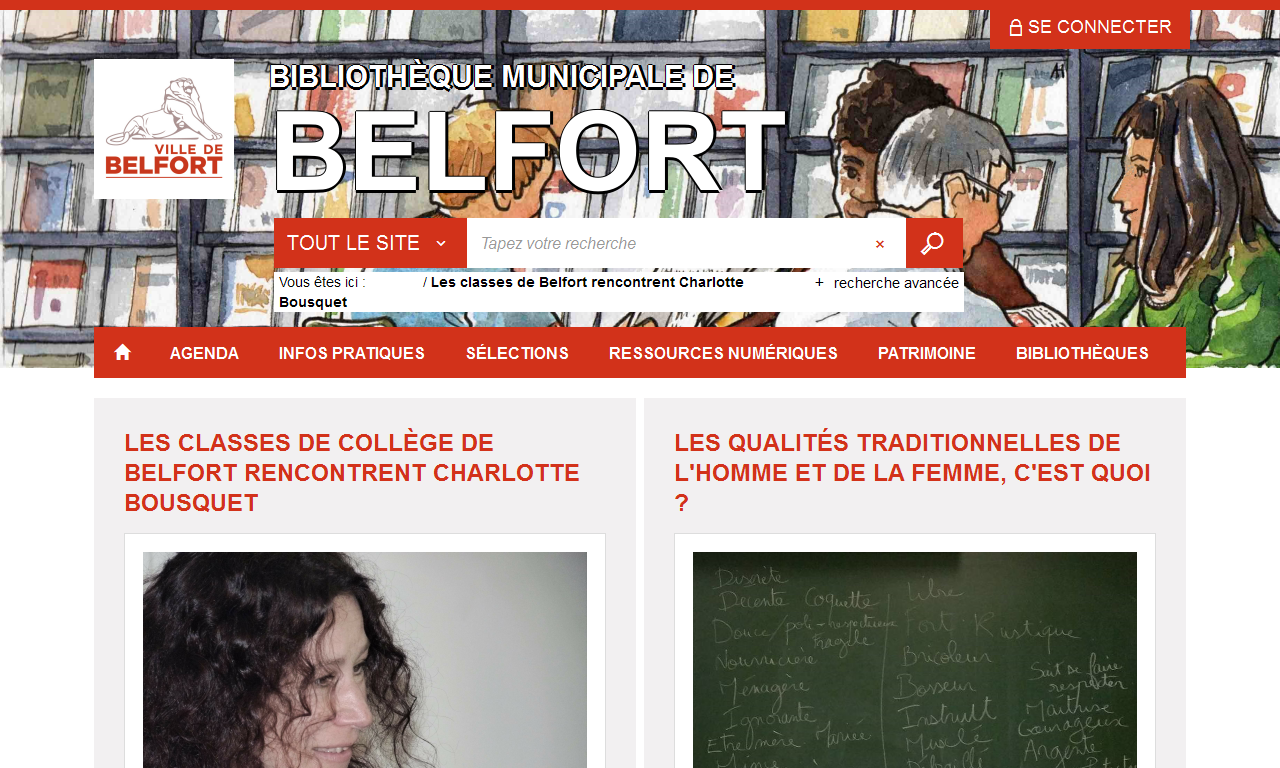 Les classes de Belfort rencontrent Charlotte Bousquet | Jessica MAISONNEUVE